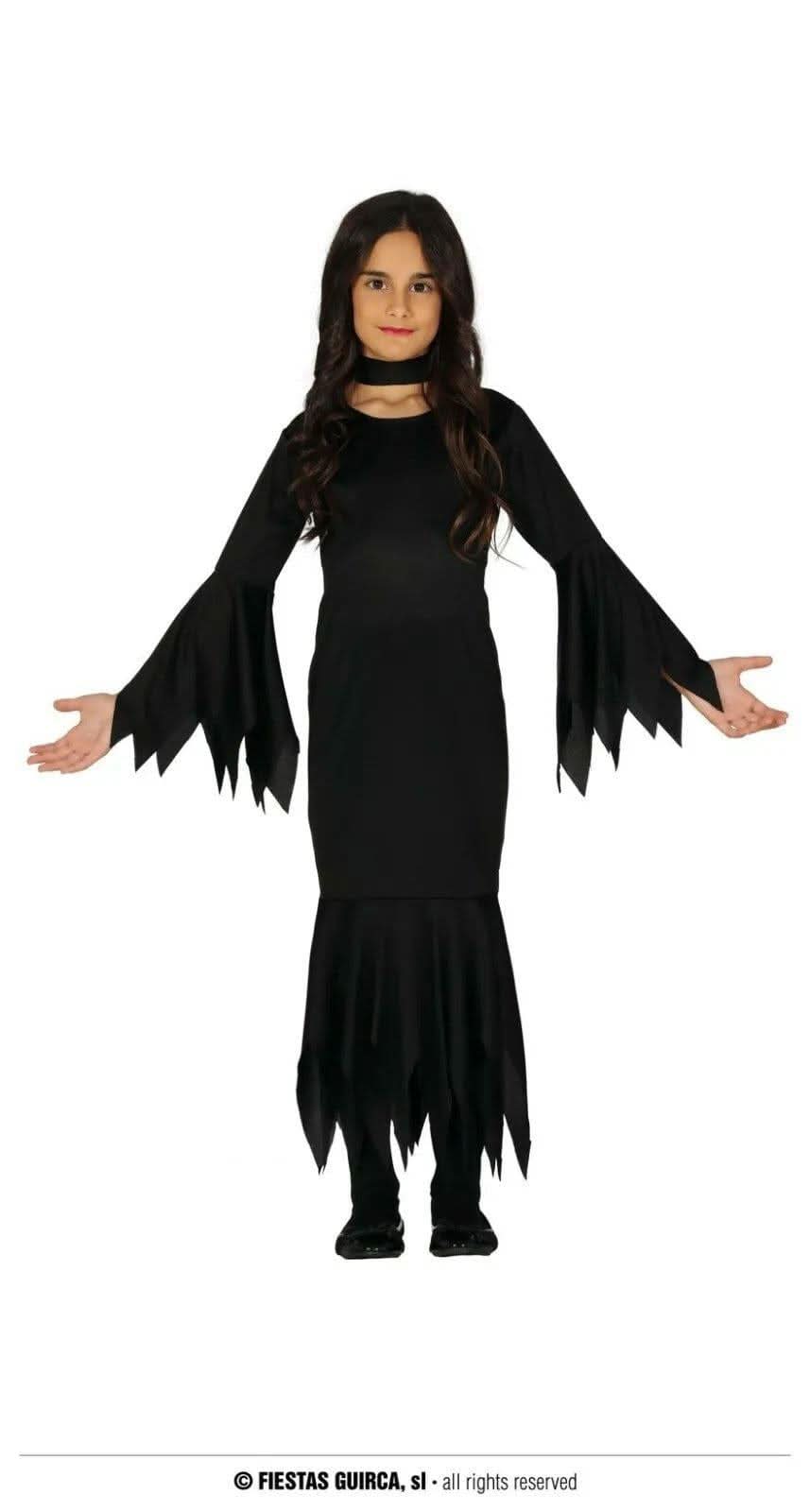 Child Morticia Halloween Addams Family Costume
