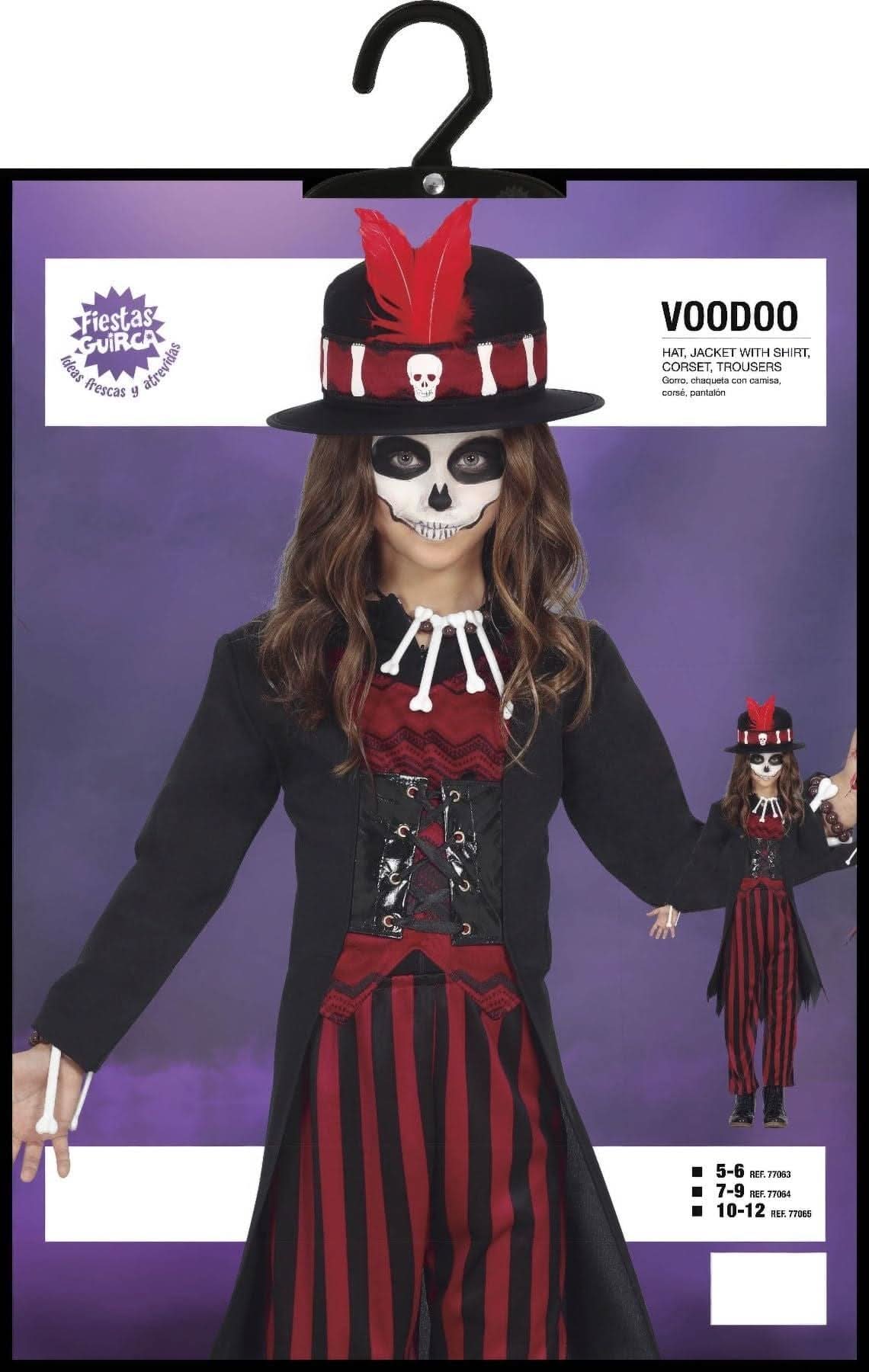 Girls Fiestas Guirca Voodoo Witch Doctor Halloween Costume - 7-9 Years