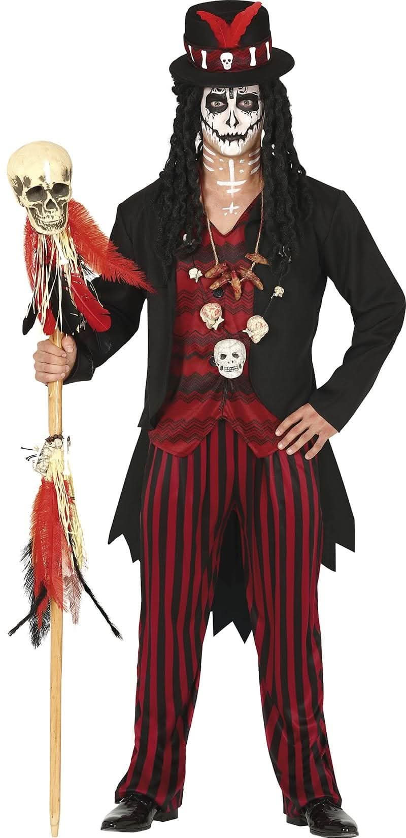 Men's Fiestas Guirca Voodoo Witch Doctor Halloween Costume - L