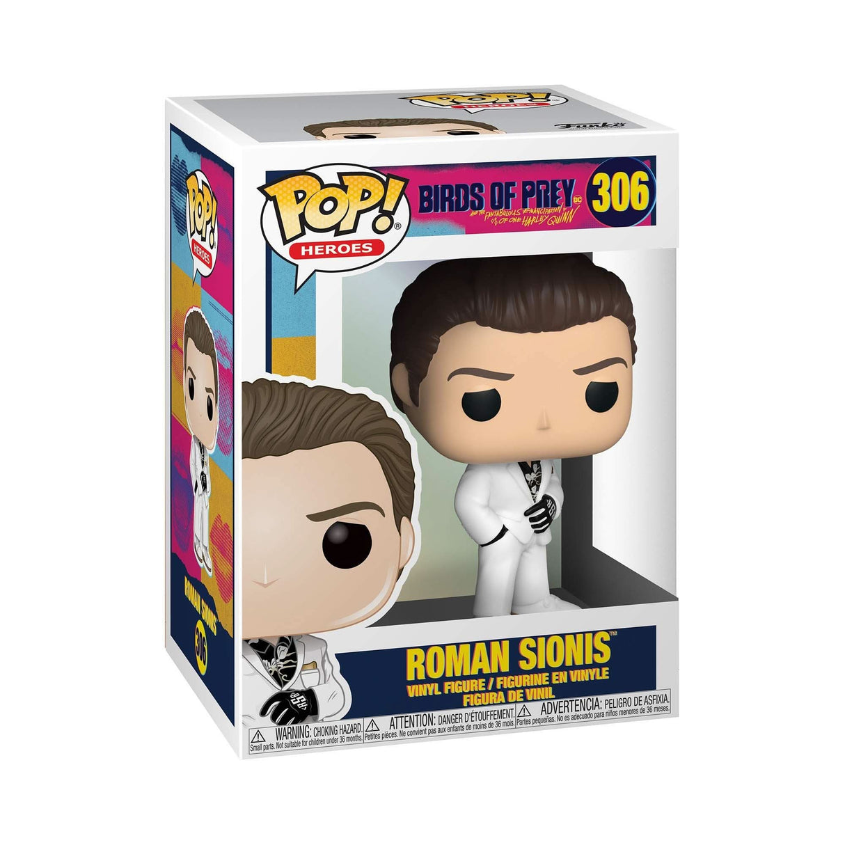 Funko POP! Heroes: Birds Of Prey - Roman Sionis - (White Suit) - 1/6 Odds For Rare Chase Variant - DC Comics - Collectable Vinyl Figure For Display - Gift Idea - Official Merchandise - Movies Fans