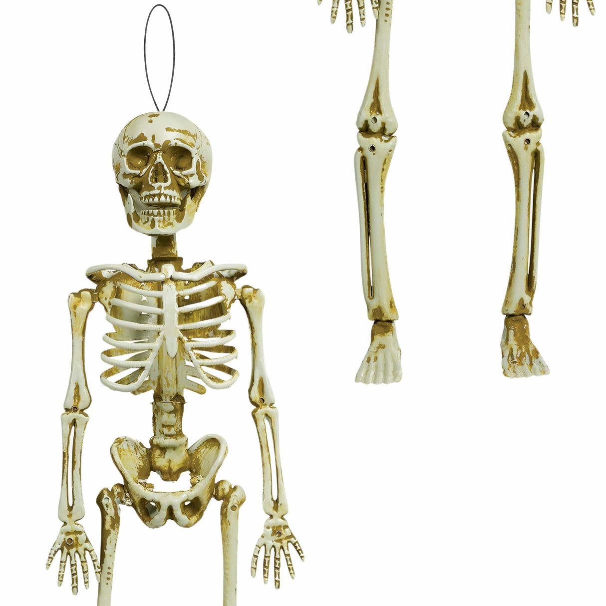 Hanging Plastic Skeleton 15 1/2" Halloween Party Wall Decoration