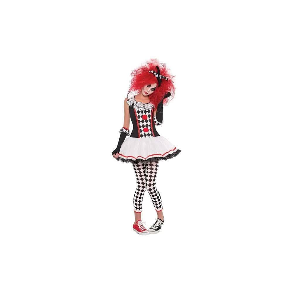 Harlequin Honey Jester Women's Fancy Dress Costume Small 6-8