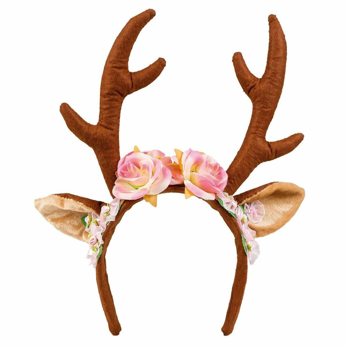 Boland Flower Reindeer Fawn with Antlers Tiara Headband