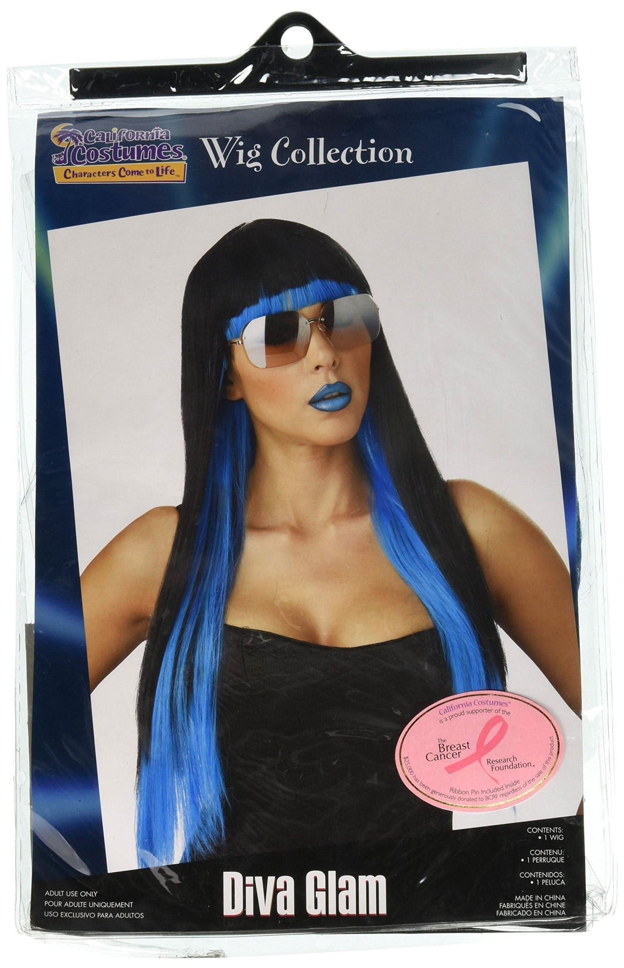 Hollywood Diva Glam Artist Costume Wig