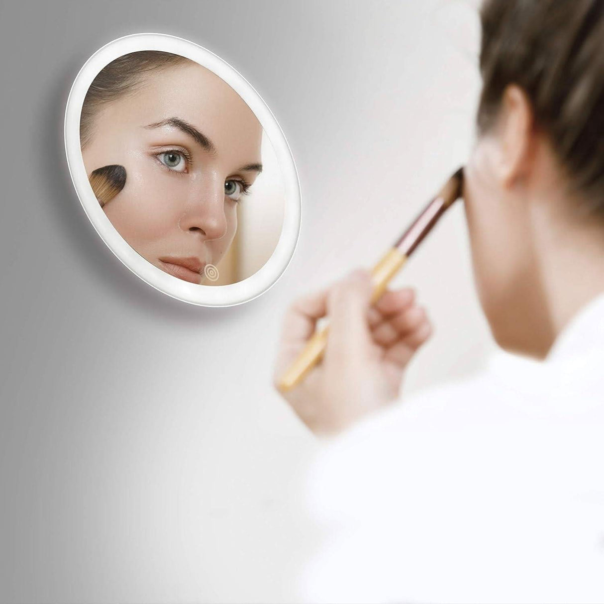 HoMedics Attach & Glow LED Beauty Mirror – 5X Magnifying