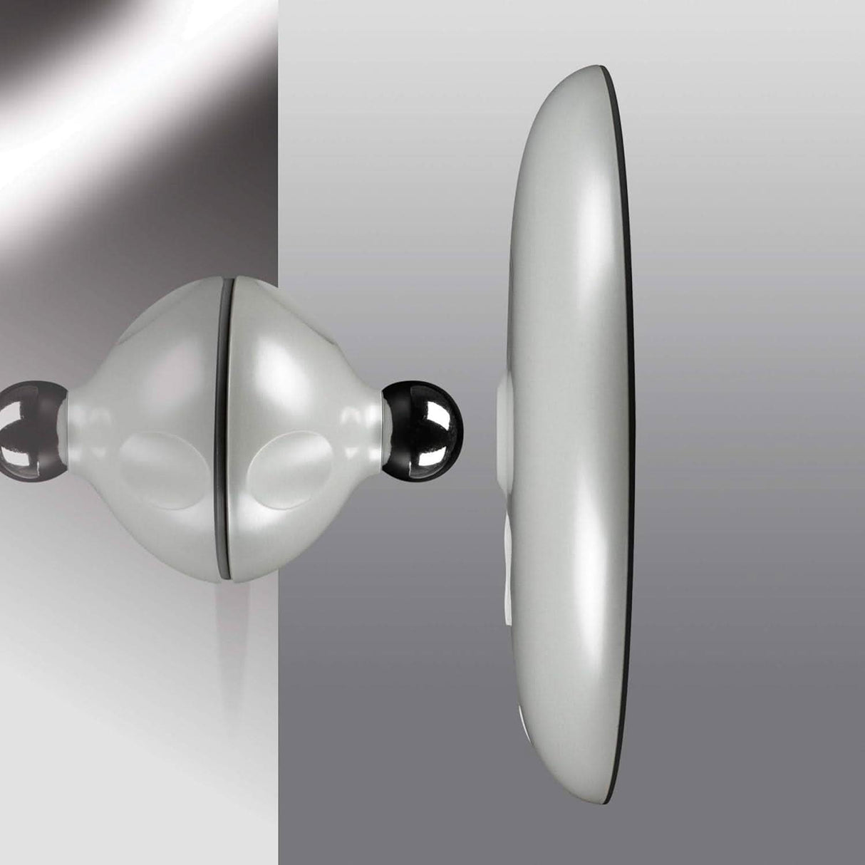 HoMedics Attach & Glow LED Beauty Mirror – 5X Magnifying