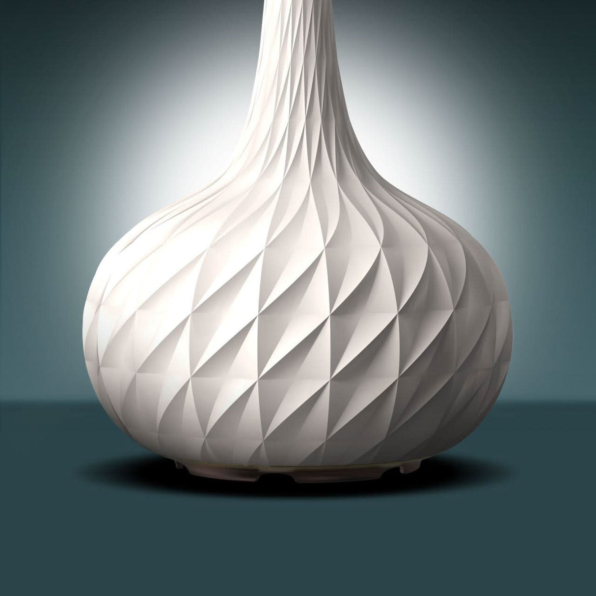 Homedics Ellia Harmony Ultrasonic Cordless Tall Vase Diffuser White
