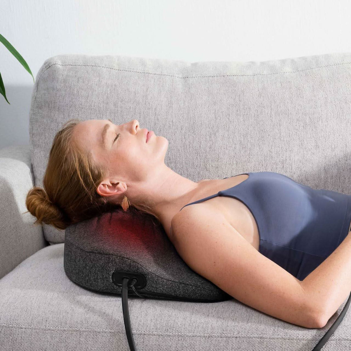 Homedics Stretch Mini Massager Mat with Heat – Grey