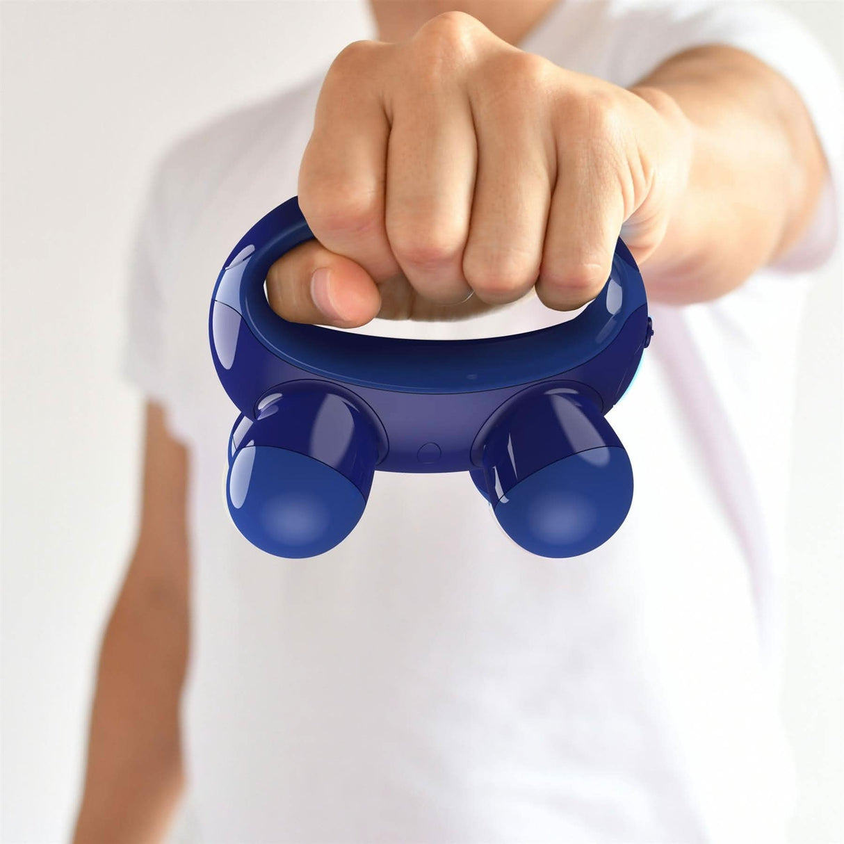 Homedics Quattro Mini Massager - Blue Portable Handheld
