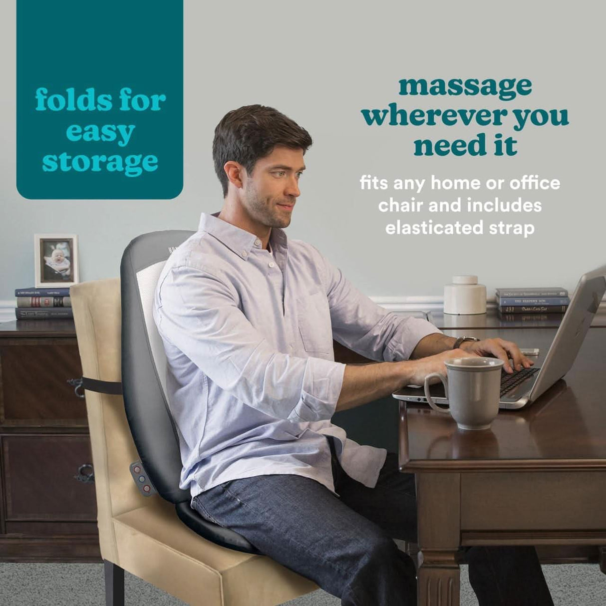 HoMedics Shiatsu Adjustable Massage Chair With Heat