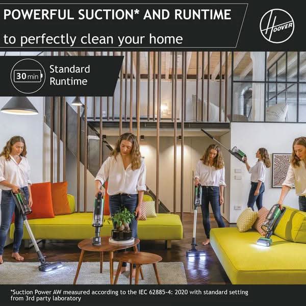 Hoover HF9 Cordless Vacuum 0.7L – Anti-Twist Dual Battery