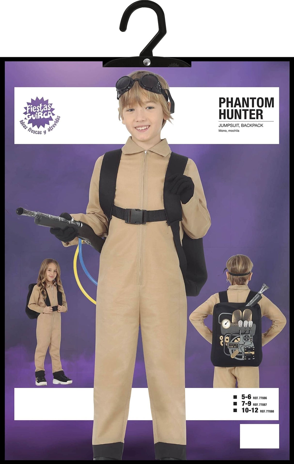 Kids Phantom Hunter Ghost Busters Replica Fancy Dress