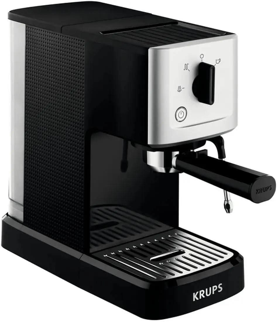 Krups XP3440 Espresso Machine Stainless Steel 1.1 litres - Black/Silver - EU PLUG