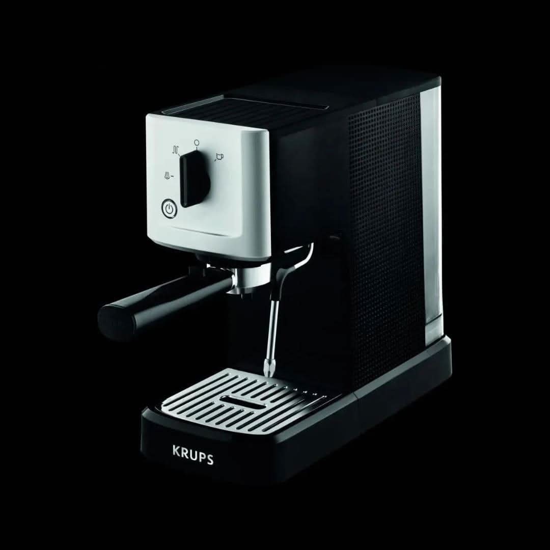 Krups XP3440 Espresso Machine Stainless Steel 1.1 litres - Black/Silver - EU PLUG