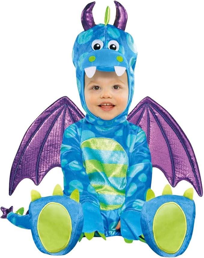 Amscan Childs Little Dragon Fancy Dress Costume Age 12-18 Months Multi