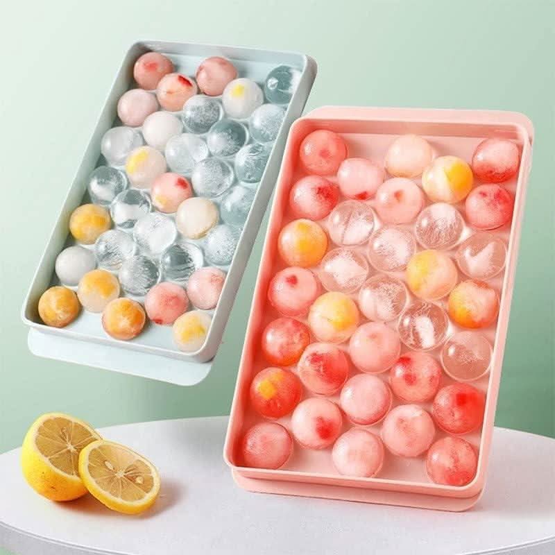 Mini Sphere Ice Cube Tray x 2 and Holder Pink