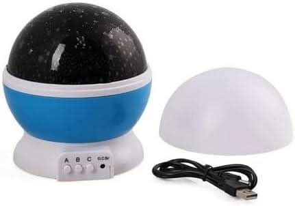 DS Living Moon and Star Projector Night Light for Children Blue