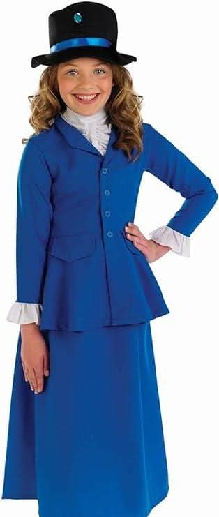 Child Mary Poppins Girl's Fancy Dress Costume
