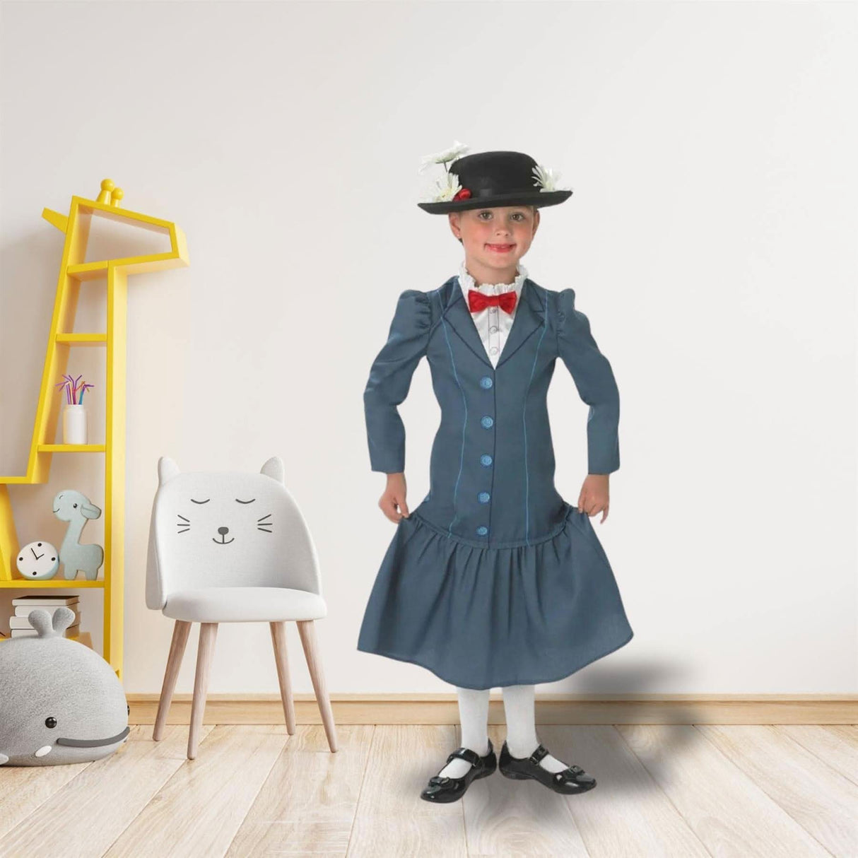 Child Mary Poppins Girl's Fancy Dress Costume