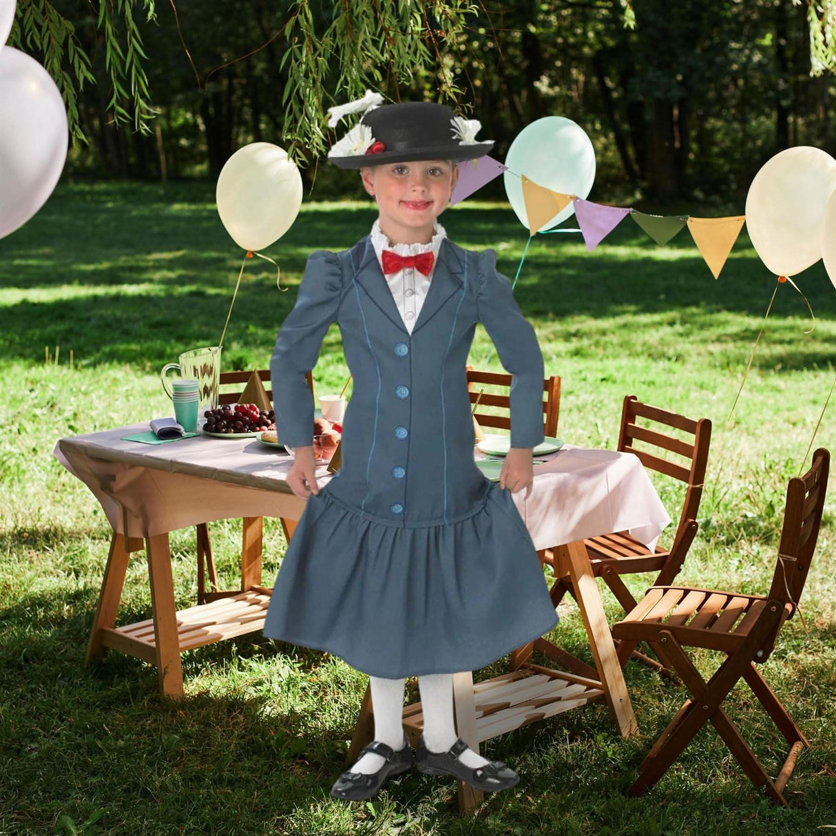 Child Mary Poppins Girl's Fancy Dress Costume