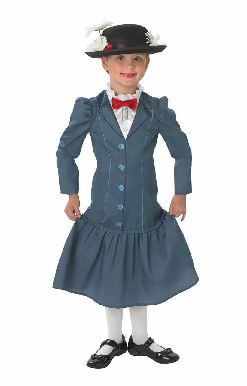 Child Mary Poppins Girl's Fancy Dress Costume