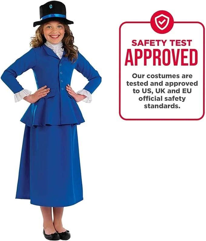 Child Mary Poppins Girl's Fancy Dress Costume
