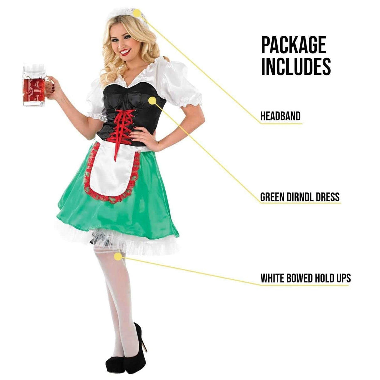 Women's Sexy Bavarian Oktoberfest Costume - S