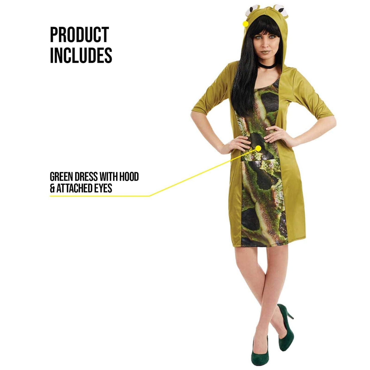 Women's Fantasy Frog World Book Day Fancy Dress - L