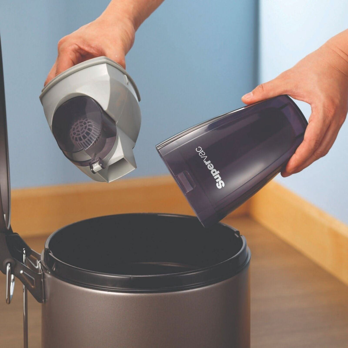 Morphy Richards 2-in-1 SuperVac 35 Cordless Vacuum Cleaner - Upright - Red