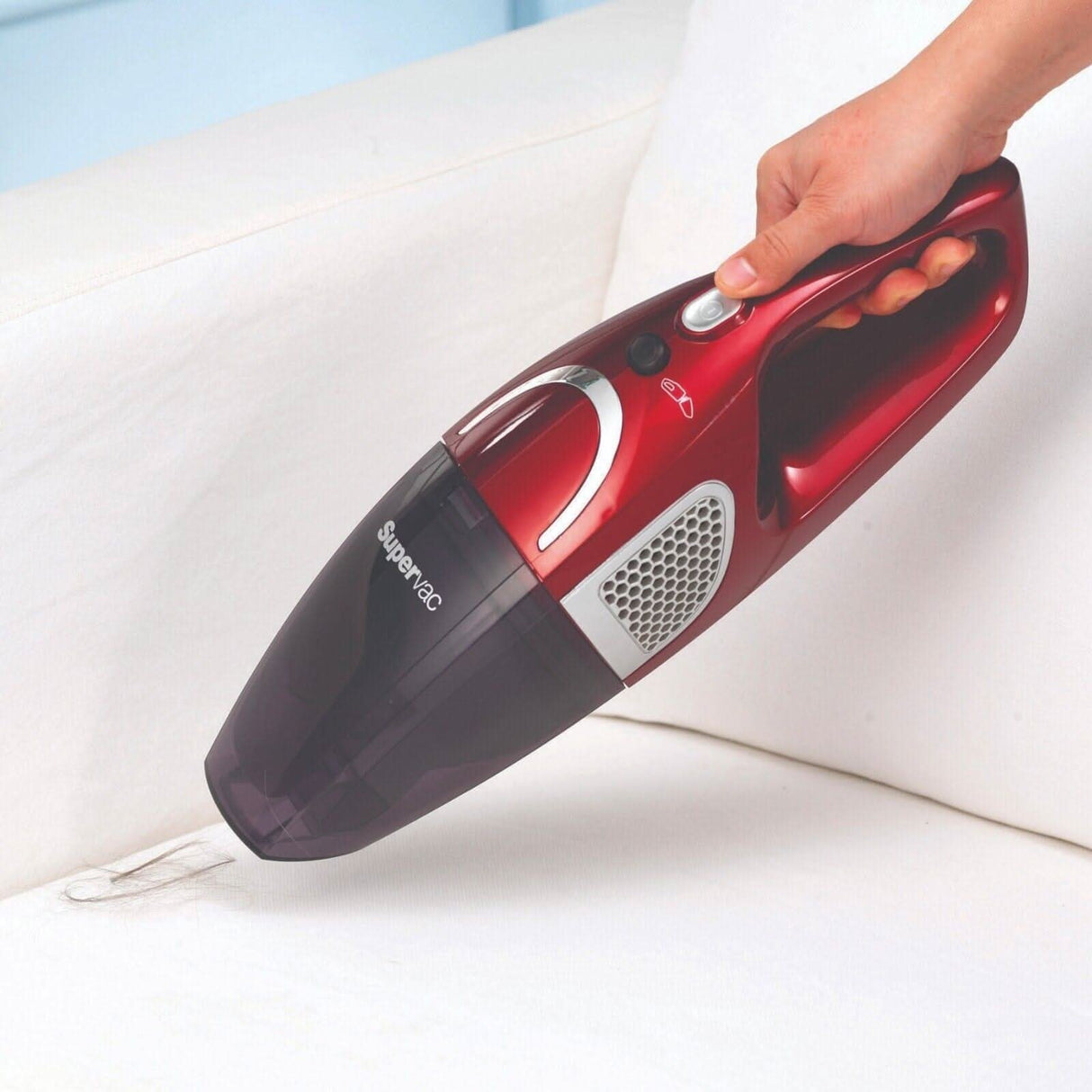 Morphy Richards 2-in-1 SuperVac 35 Cordless Vacuum Cleaner - Upright - Red