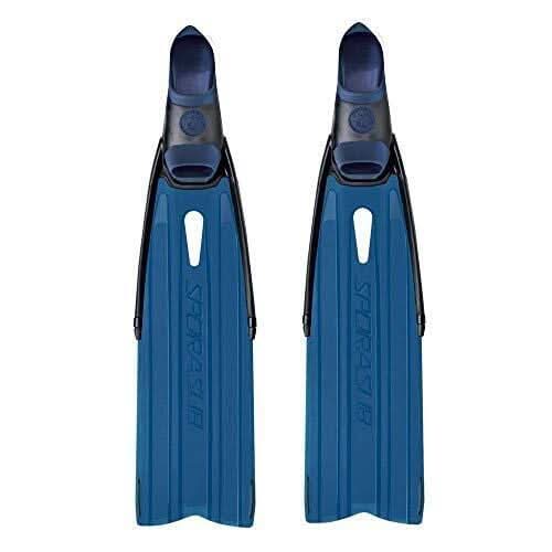OMER Spitfire Kelp Diving Fins Flippers Pair - Transparent Blue