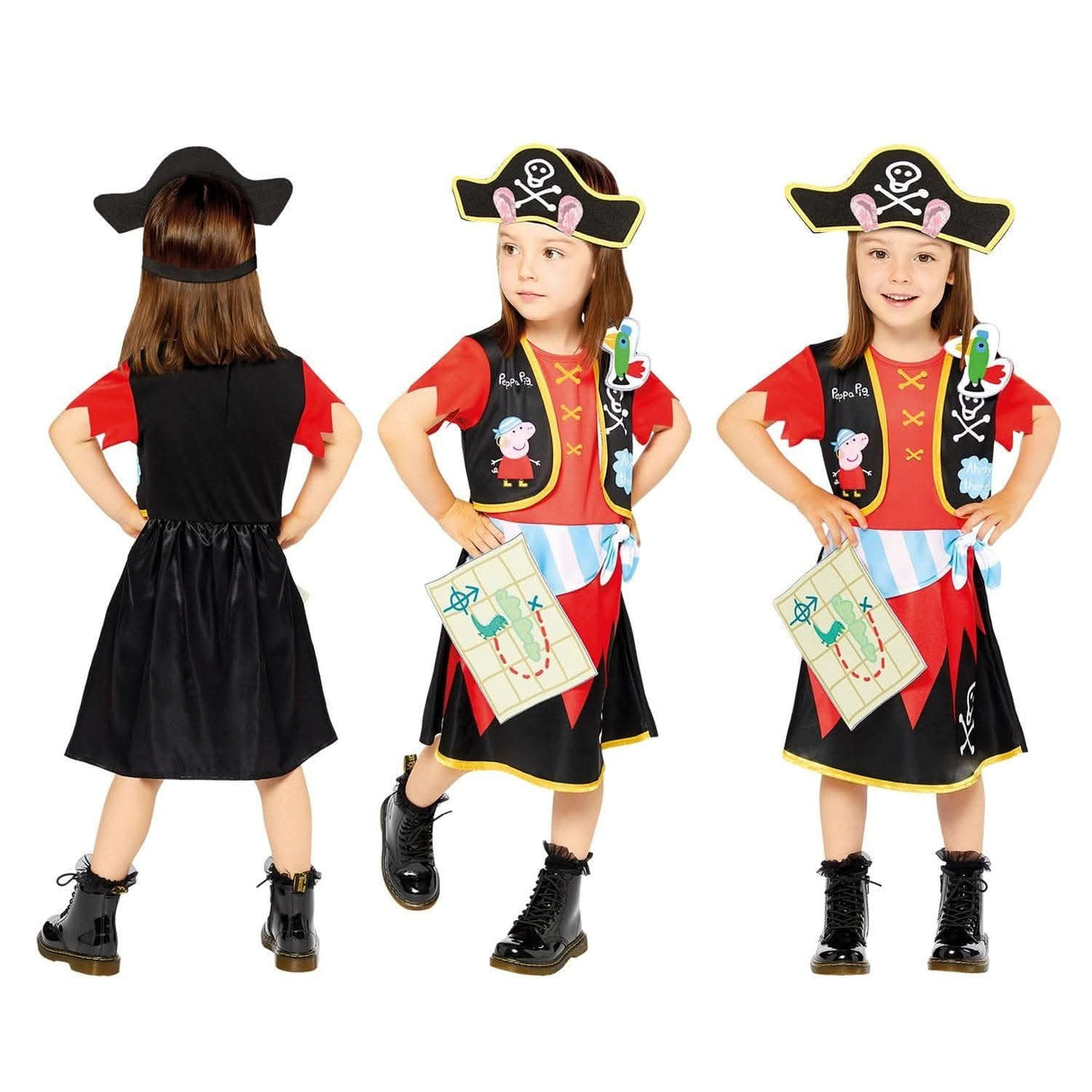 Child Peppa Pig Pirate Costume - 12-24 months
