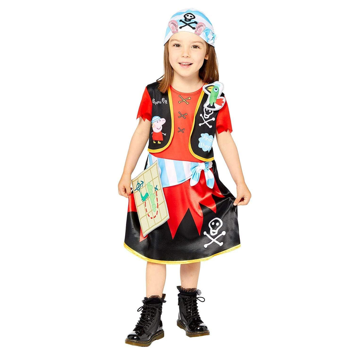 Child Peppa Pig Pirate Costume - 12-24 months