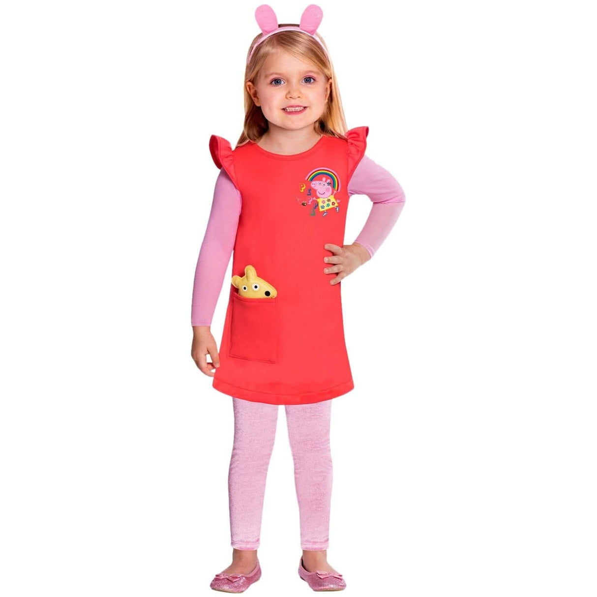 Child Peppa Pig Dress Costume - 2-3 Years