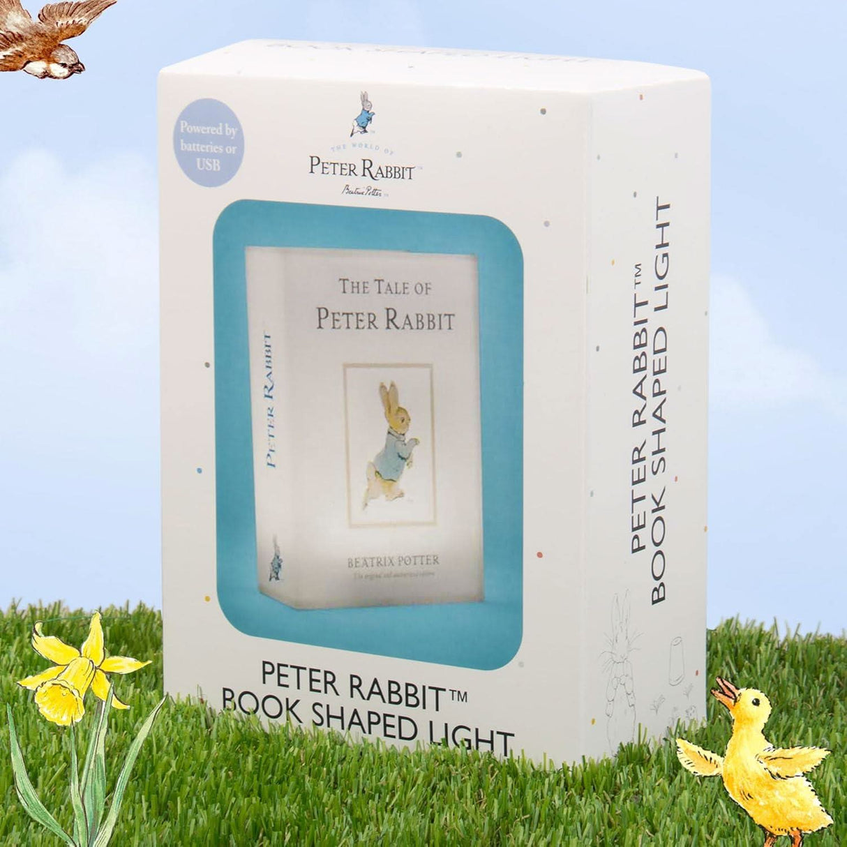Peter Rabbit Illuminated Book Shaped Light 120 x 40 x 160mm