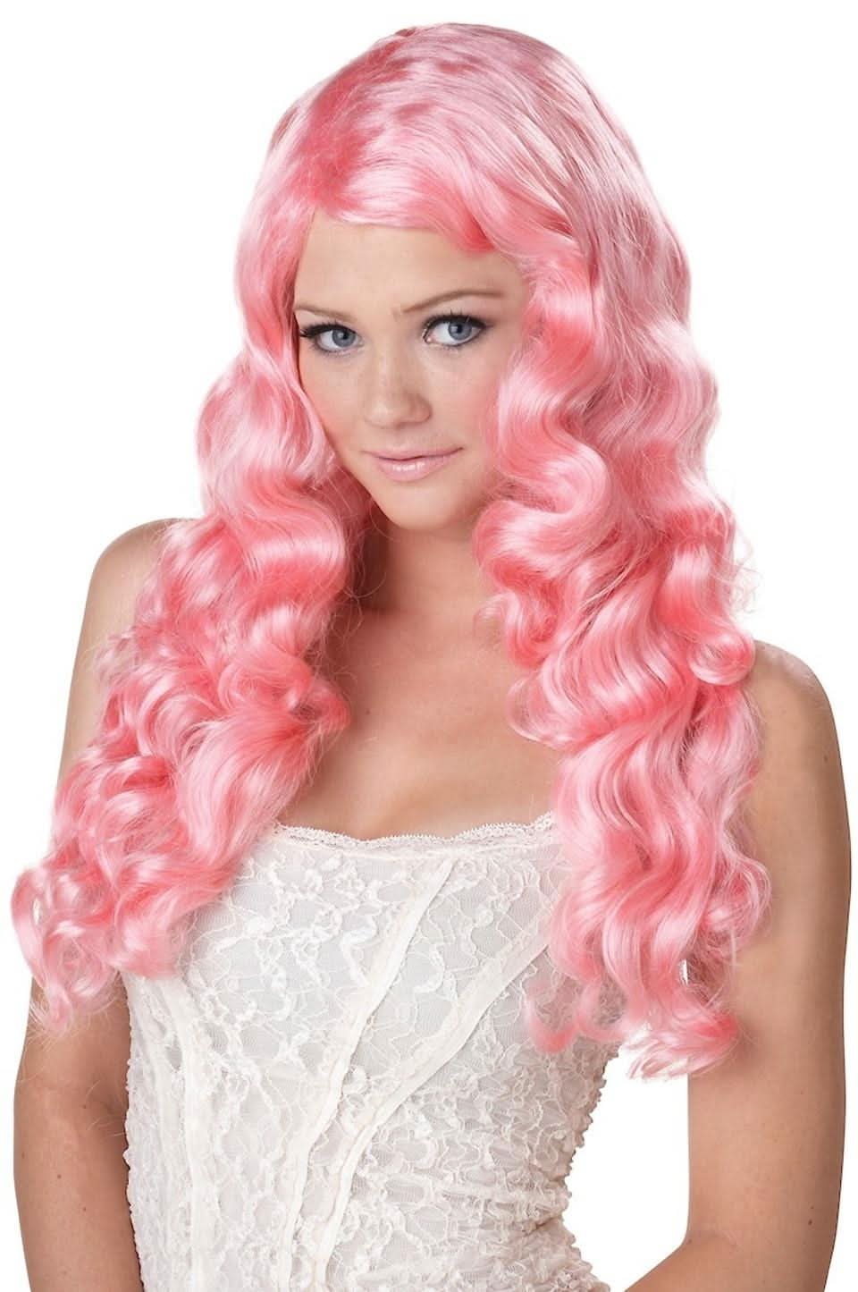 Sweet Tart Pink Mermaid Anime Doll Wig