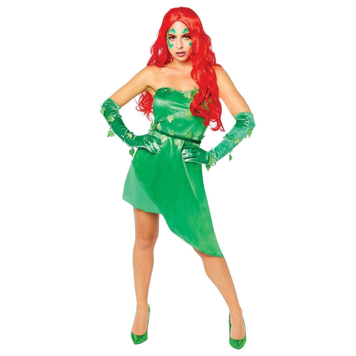 Women's Poison Ivy Fancy Dress Costume - M