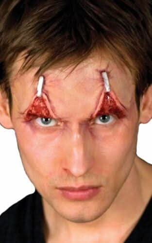 Wide Awake Prosthetic Face Stage Makeup