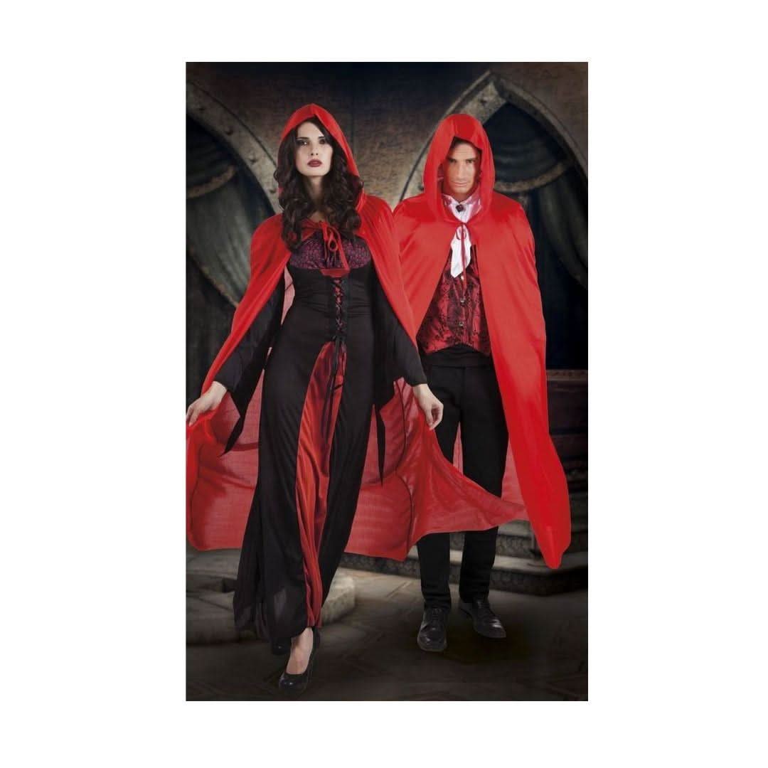 Boland Cape with Hood Red Fancy Dress Halloween Unisex 180cm