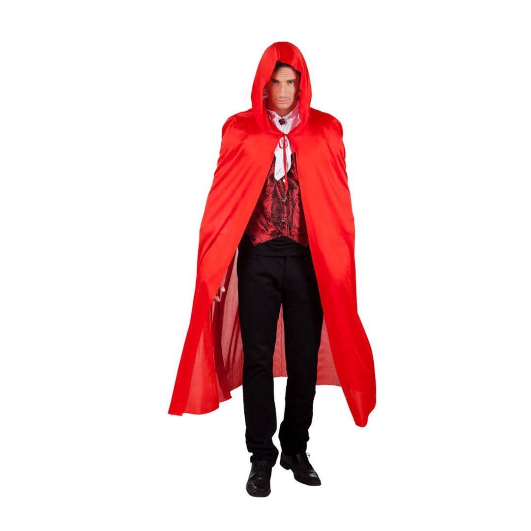 Boland Cape with Hood Red Fancy Dress Halloween Unisex 180cm