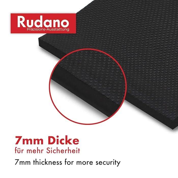 Rudano 7mm Self-Adhesive Wall Pad – Car Door Protection Black