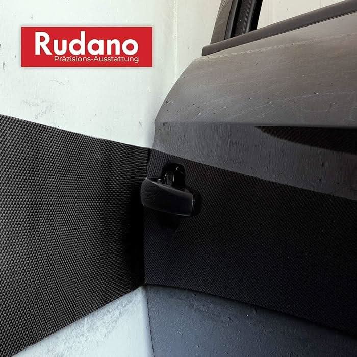 Rudano 7mm Self-Adhesive Wall Pad – Car Door Protection Black