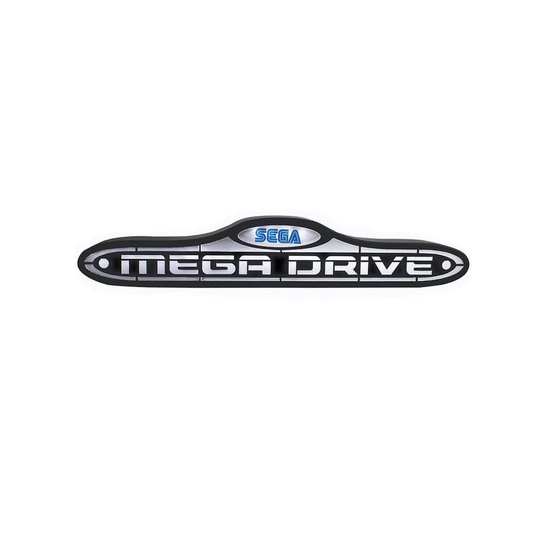 Official Sega Mega Drive Console Logo Light Battery Operated Black