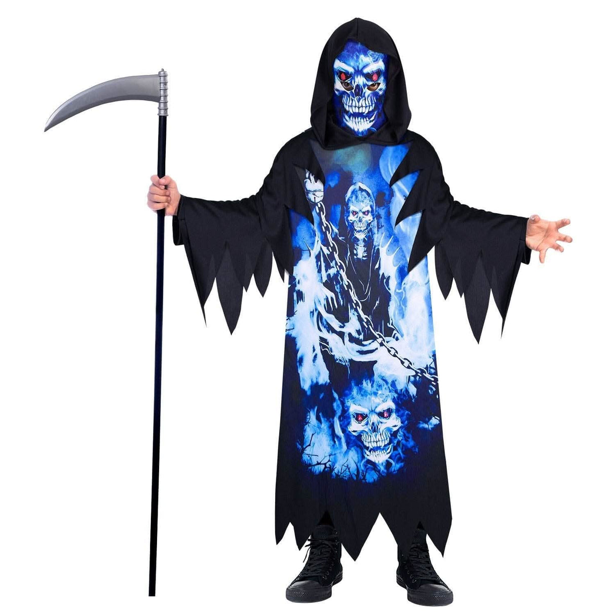 Child Neon Reaper Sustainable Costume - 8-10 Years
