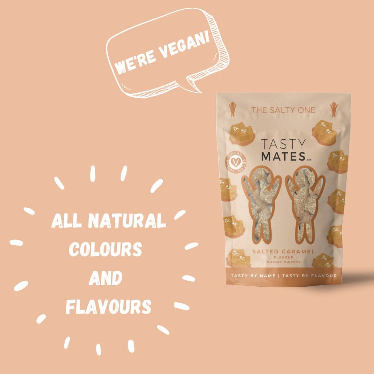 Tasty Mates Salted Caramel 450g Box of 4