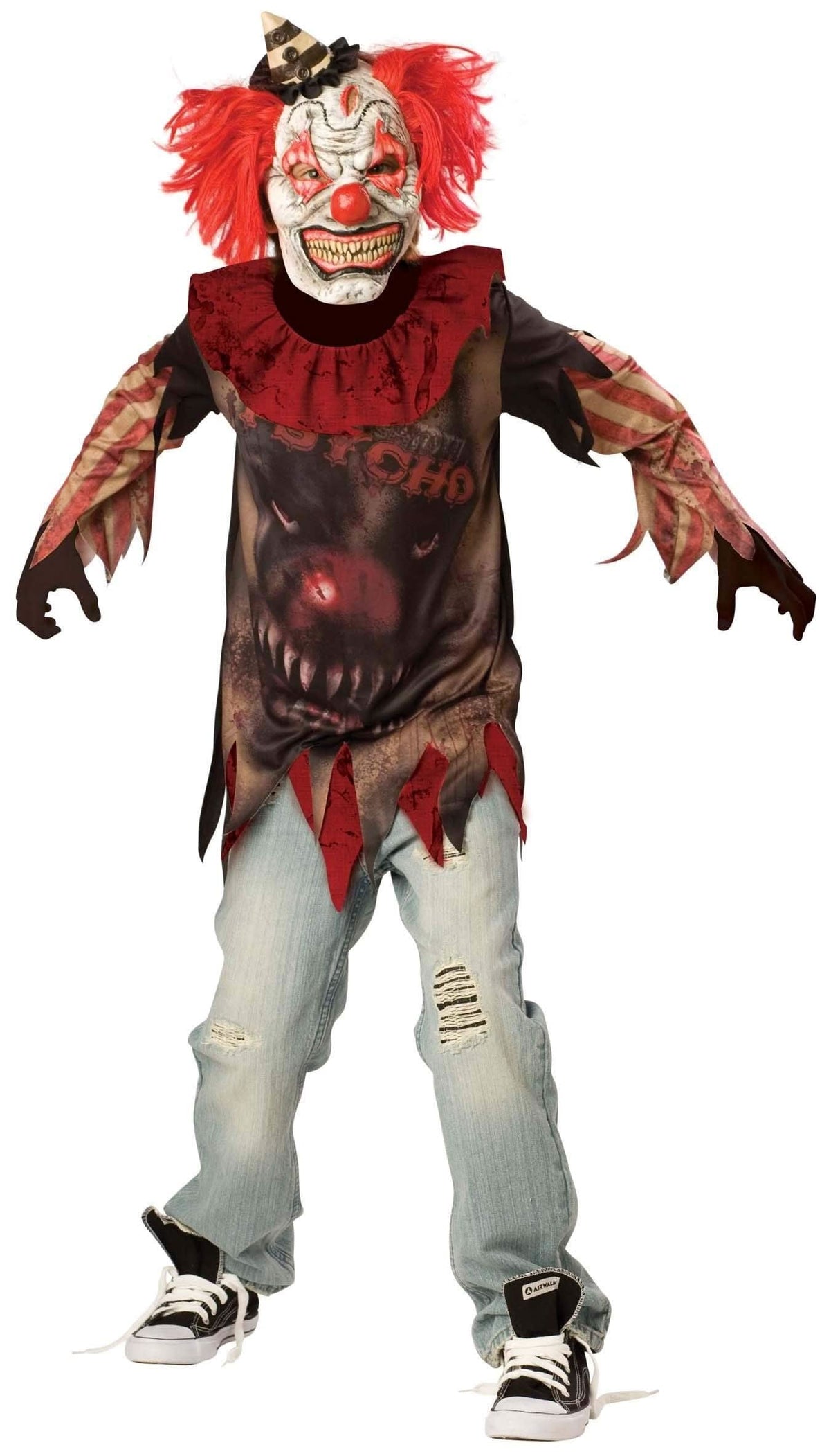 Teen Sideshow Clown Halloween Costume - 12-14 Years