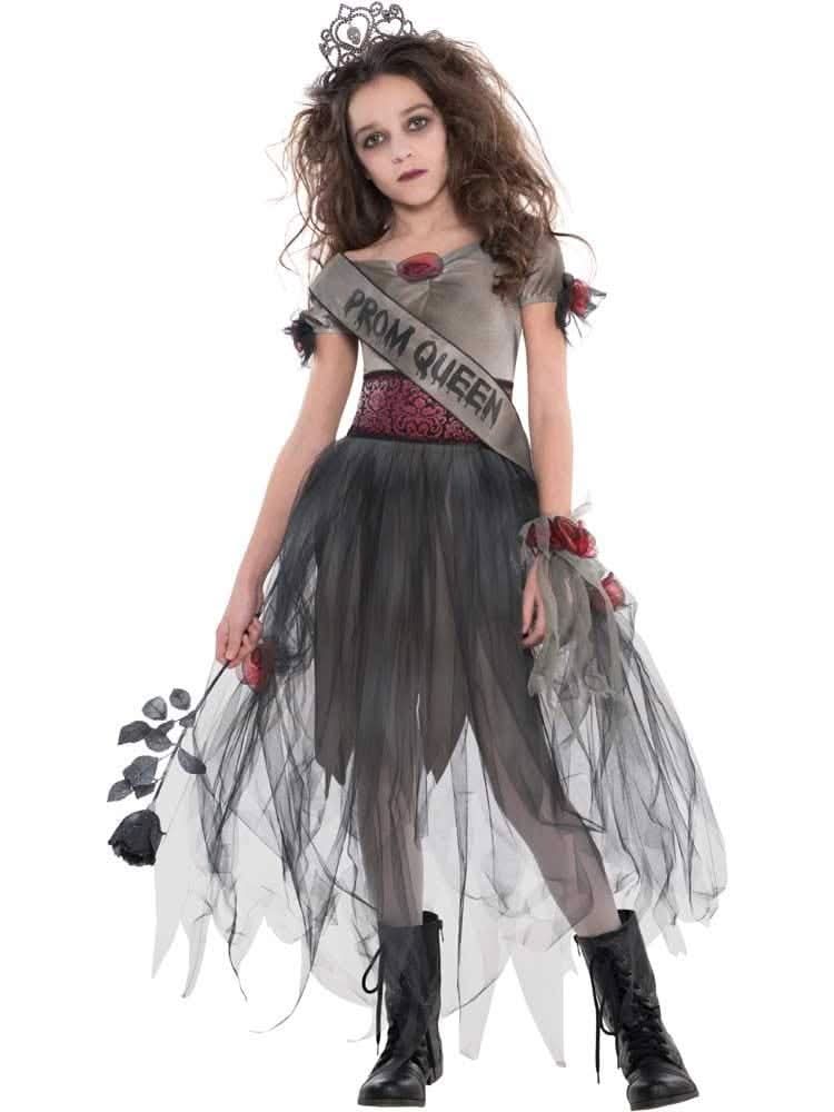 Teen Girls Prombie Queen Halloween Costume - 12-14 Year