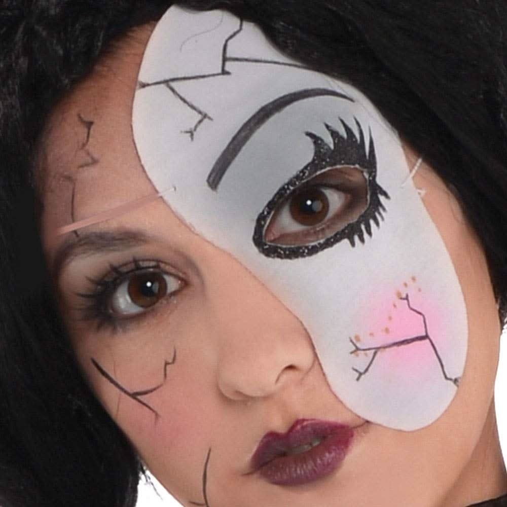 Teen Terrifying Halloween Shattered Doll Costume - 14-16 Years