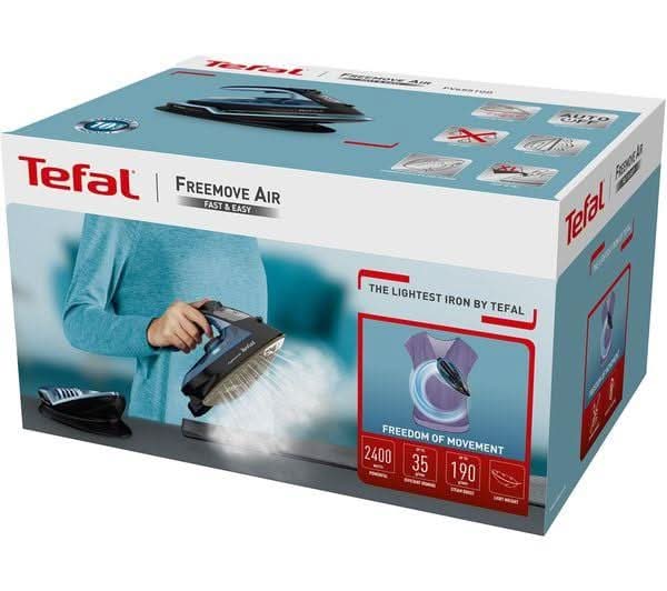 Tefal Freemove Air Cordless Steam Iron 2400W – Black/Blue