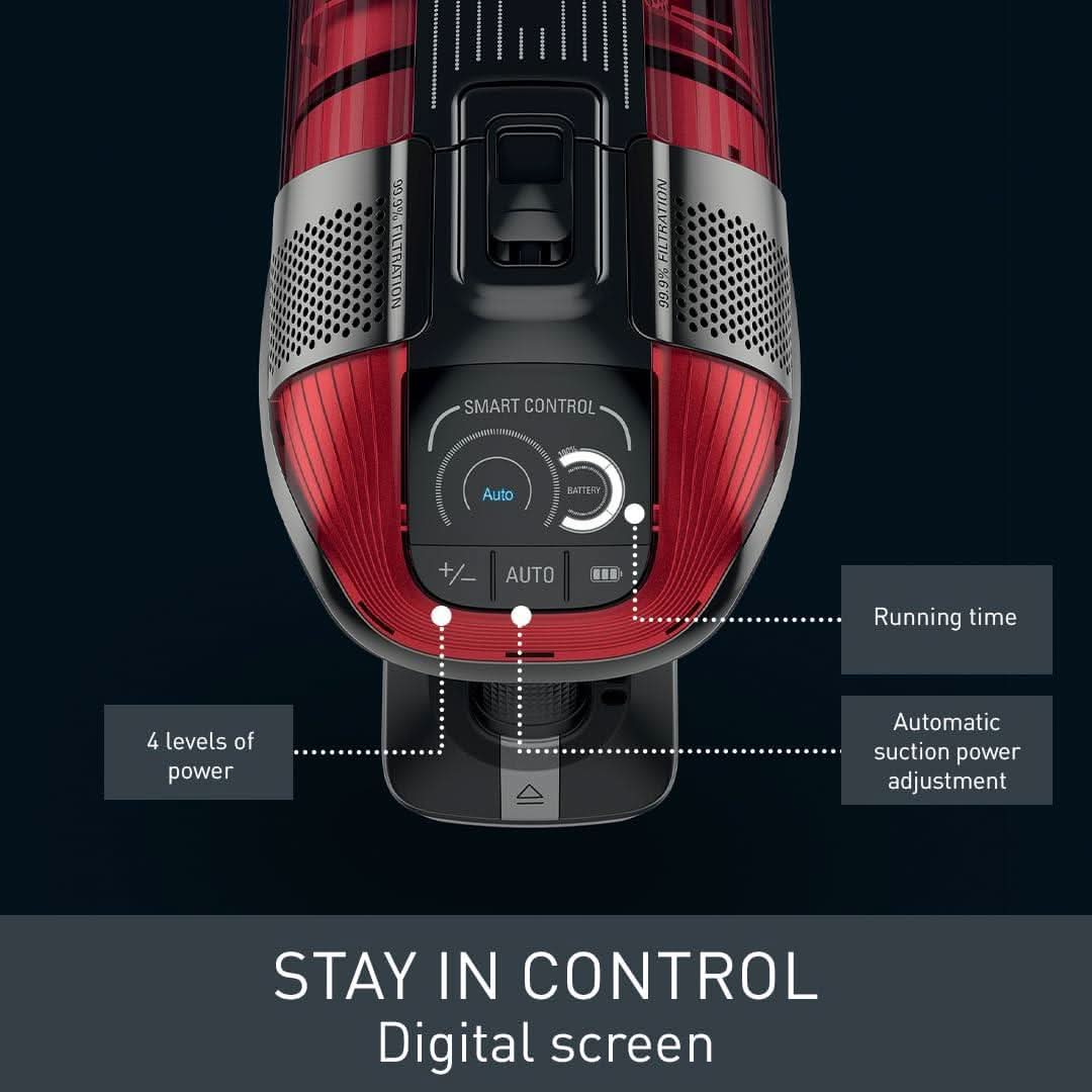 Tefal X-Force Flex 12.60 Car Cordless Stick Vacuum Cleaner TY98A1GO Black and Red